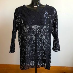 Maurices Lacey, Sheer Top